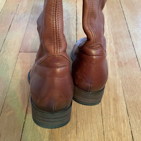 Frye Jillian Pull On Brown Boots - Picture 9 of 13